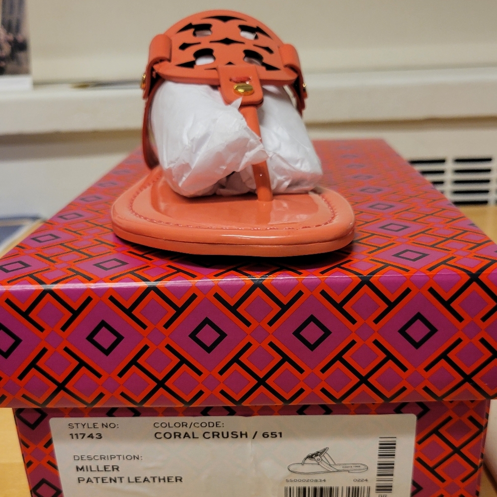 Tory Burch Millers in Coral Crush - Picture 3 of 5